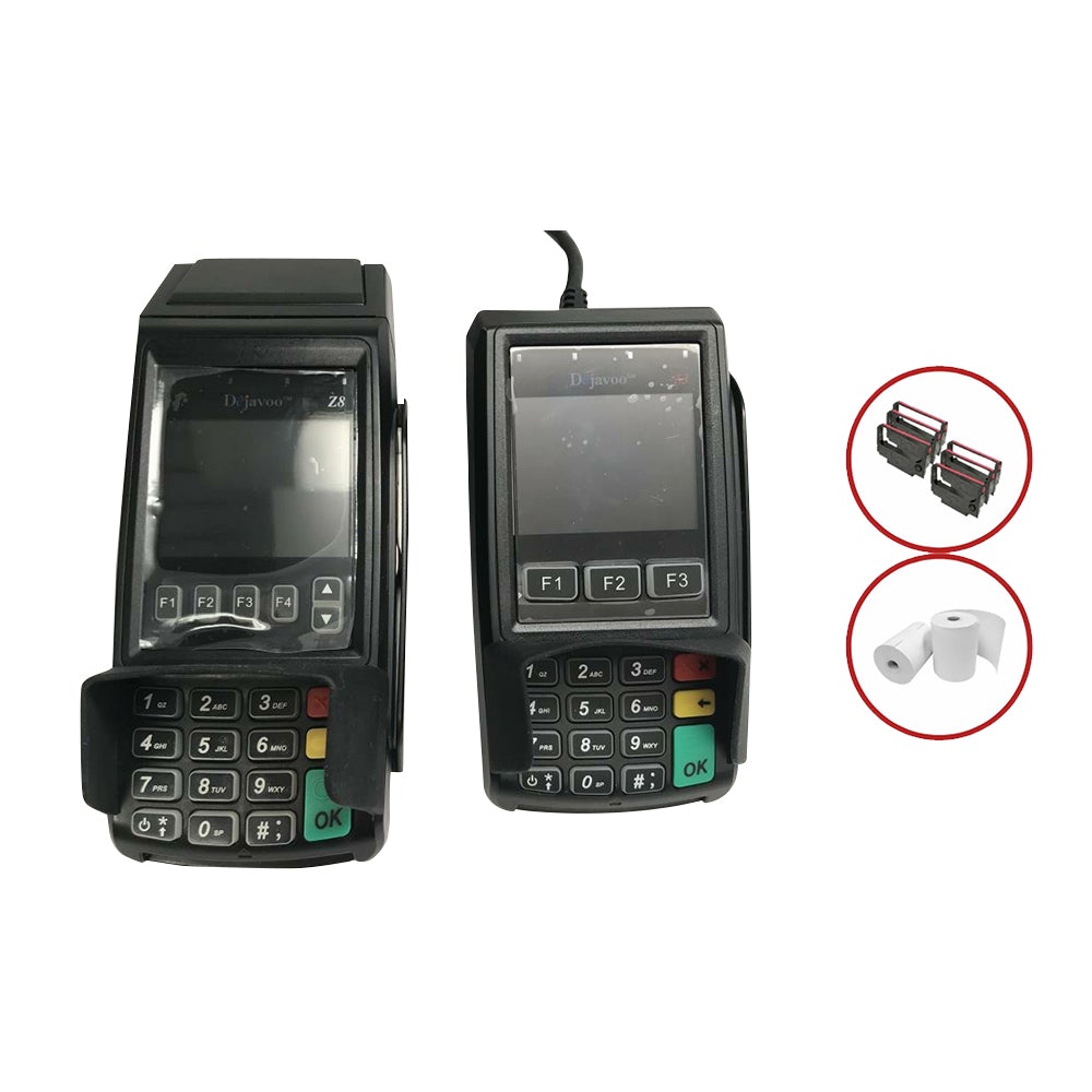 Dejavoo Z8 EMV Contactless Credit Card Terminal and Z3 PIN Pad - Bundle
