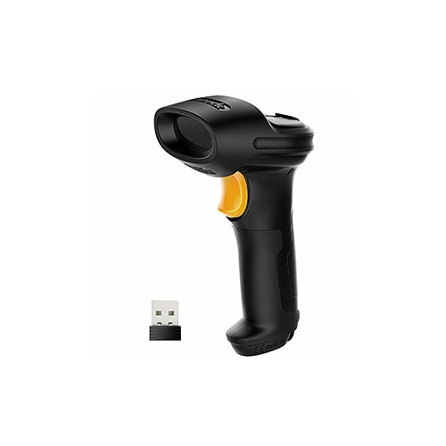 Inateck 2.4GHz Wireless Barcode Scanner - Black