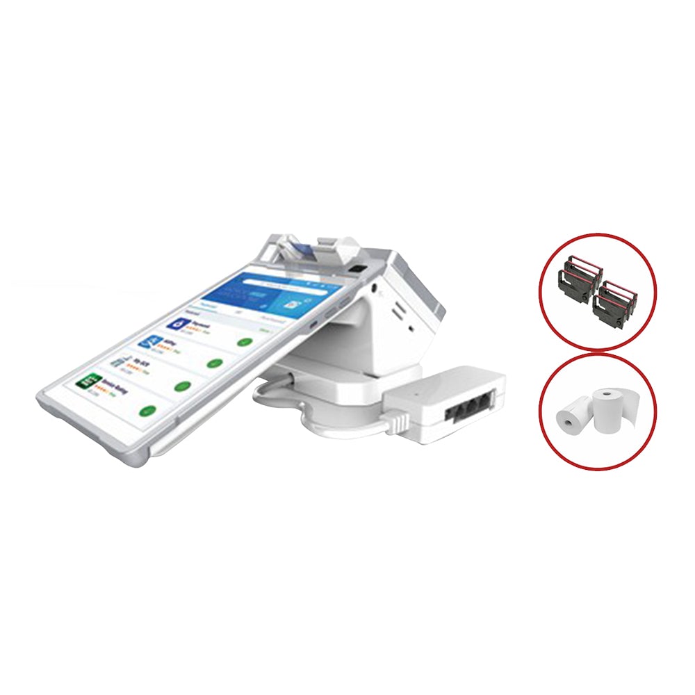 PAX E600 8" IPS All-in-One Android Payment Terminal - Bundle