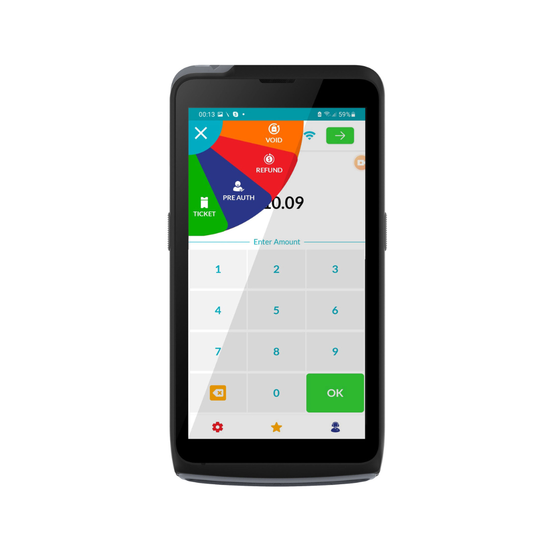 Payroc - Dejavoo P5 Handheld Wireless Android BT, Wi-Fi and 4G Terminal / PIN Pad - New