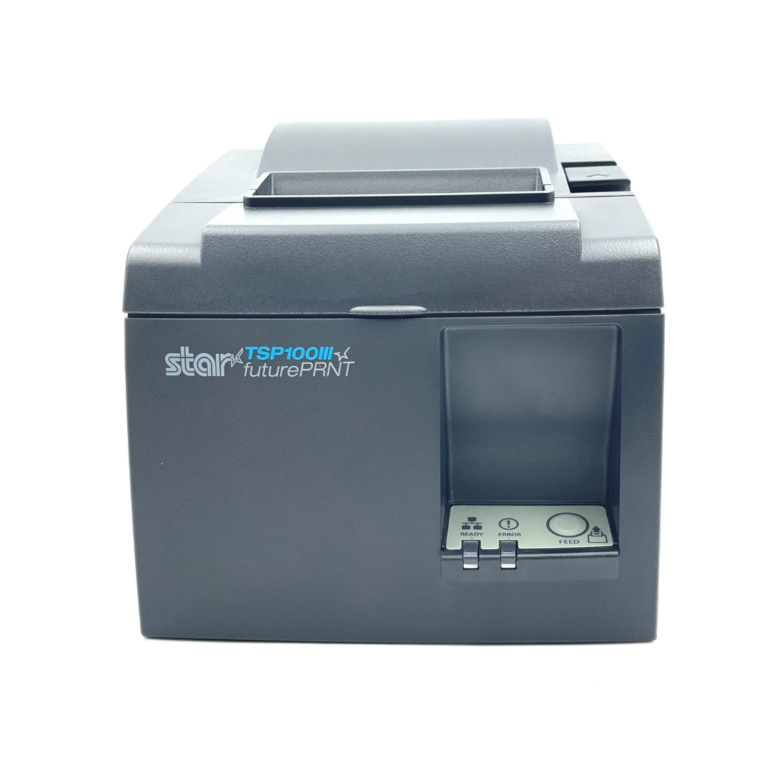 Payroc - Star TSP143IIILAN Thermal Printer - Gray, Ethernet with 2 Year Warranty