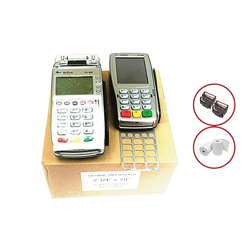 Verifone Vx520 EMV Contactless Credit Card Terminal with Vx805 PINpad - Refurbished, Bundle